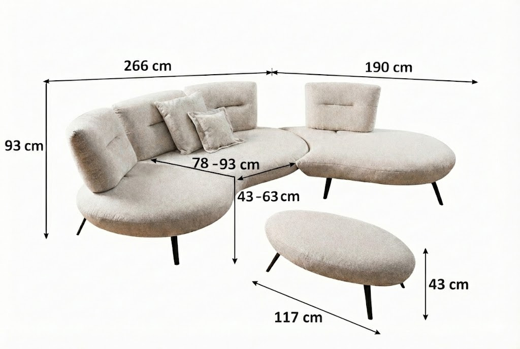 Sitzgarnitur CURVE im Interieur