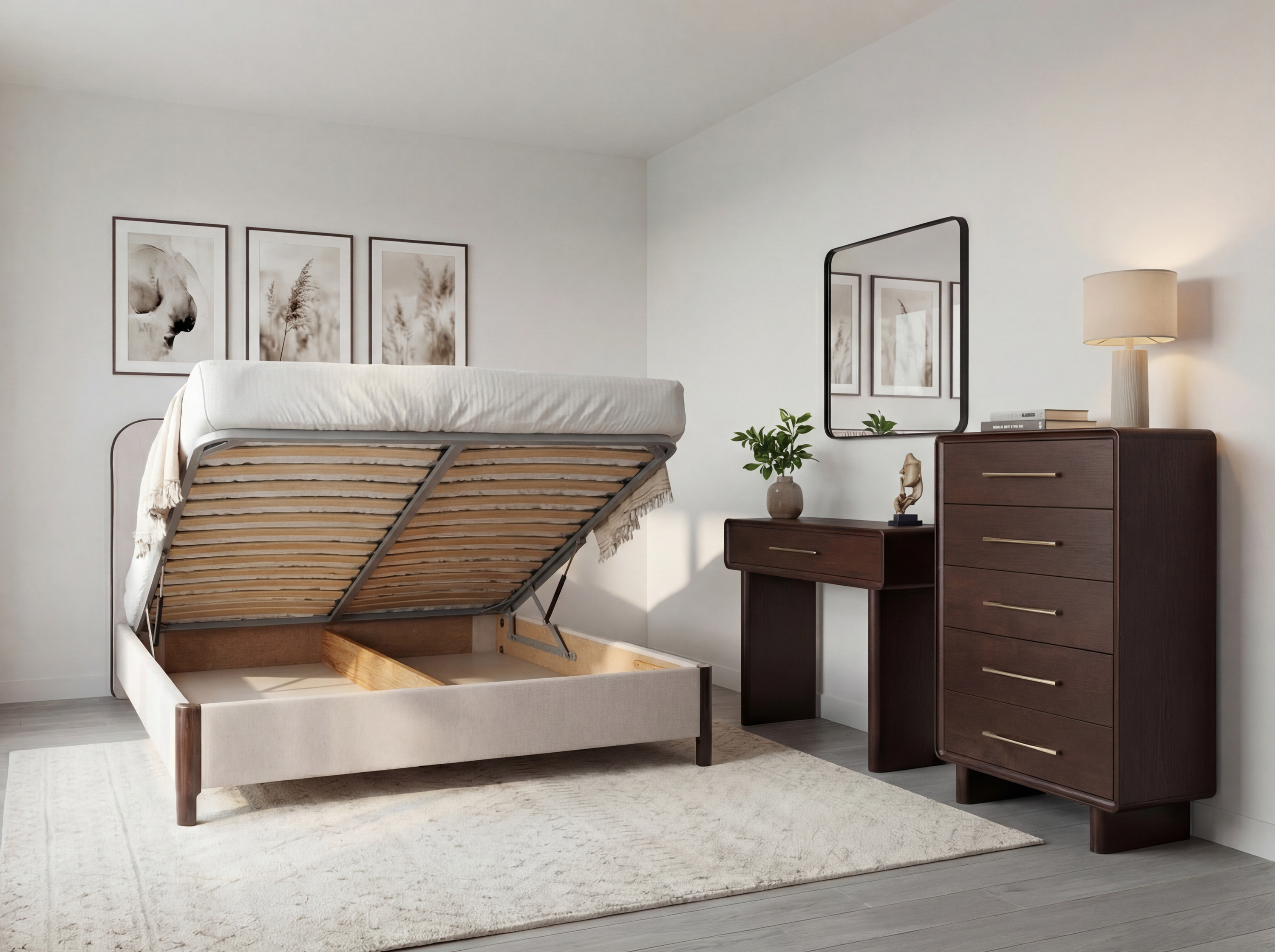 Koper ágy 180x200 – méretek: 180x212x115 cm