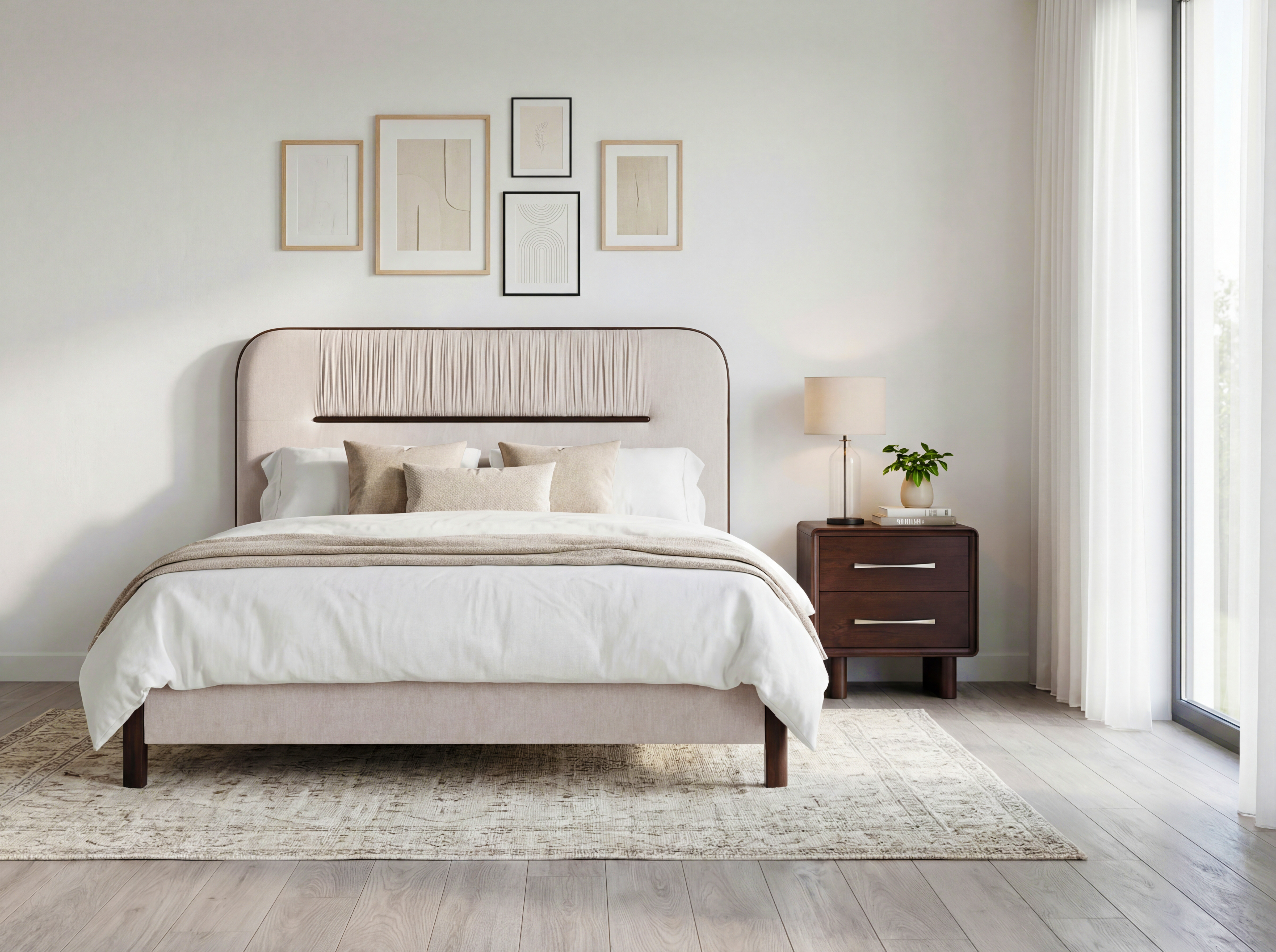 Koper dió éjjeliszekrény 2 fiókkal – kidolgozási részlet