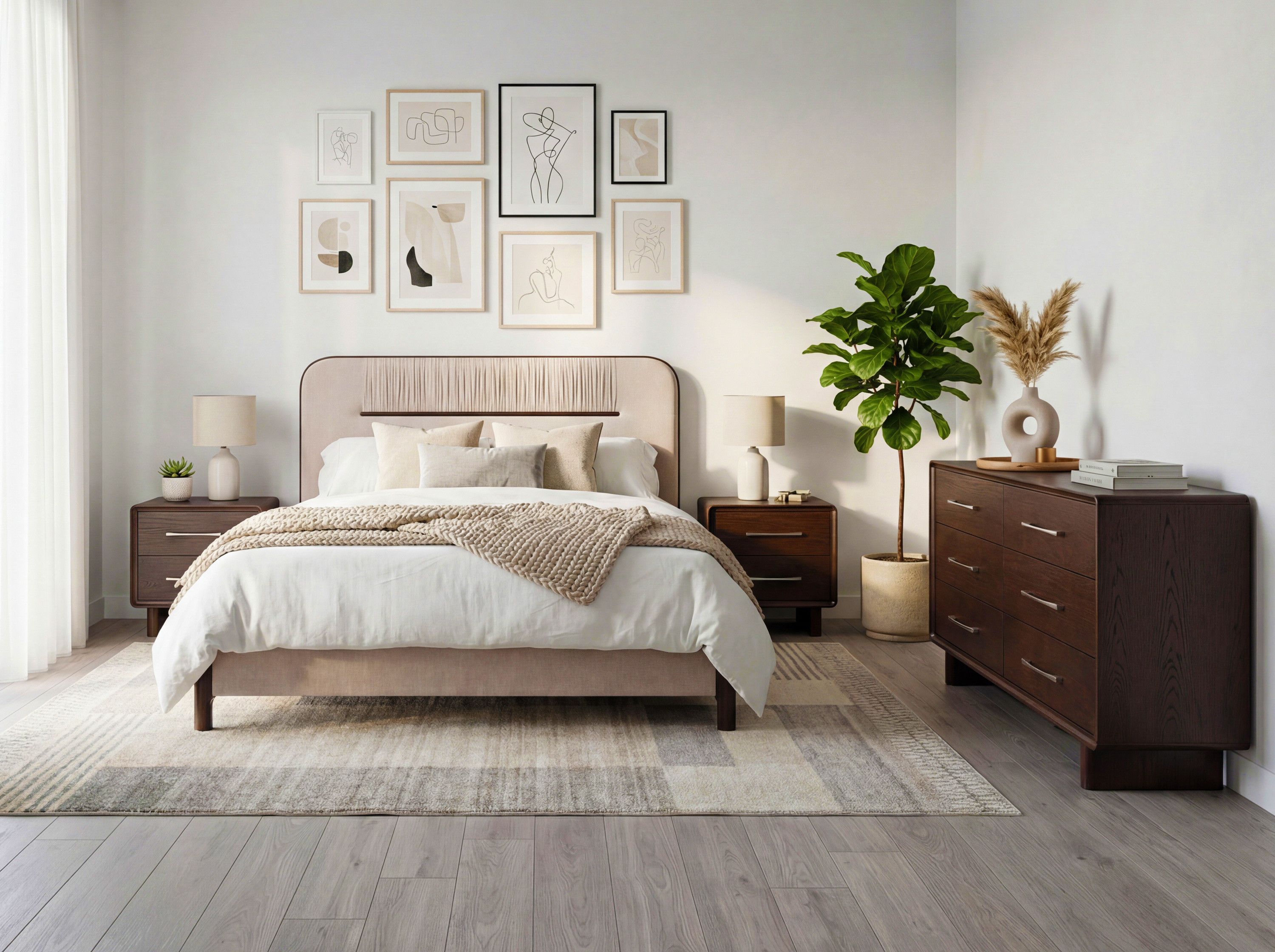 Koper komód dió, 6 fiókkal – kidolgozás részlete