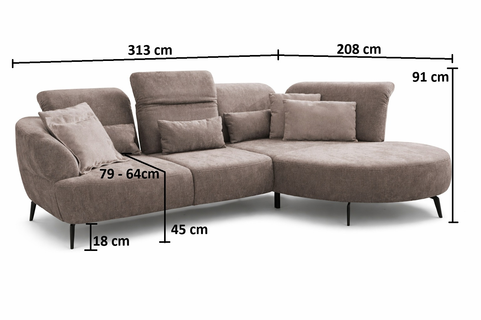 Sedacia súprava DANCE v interiéri