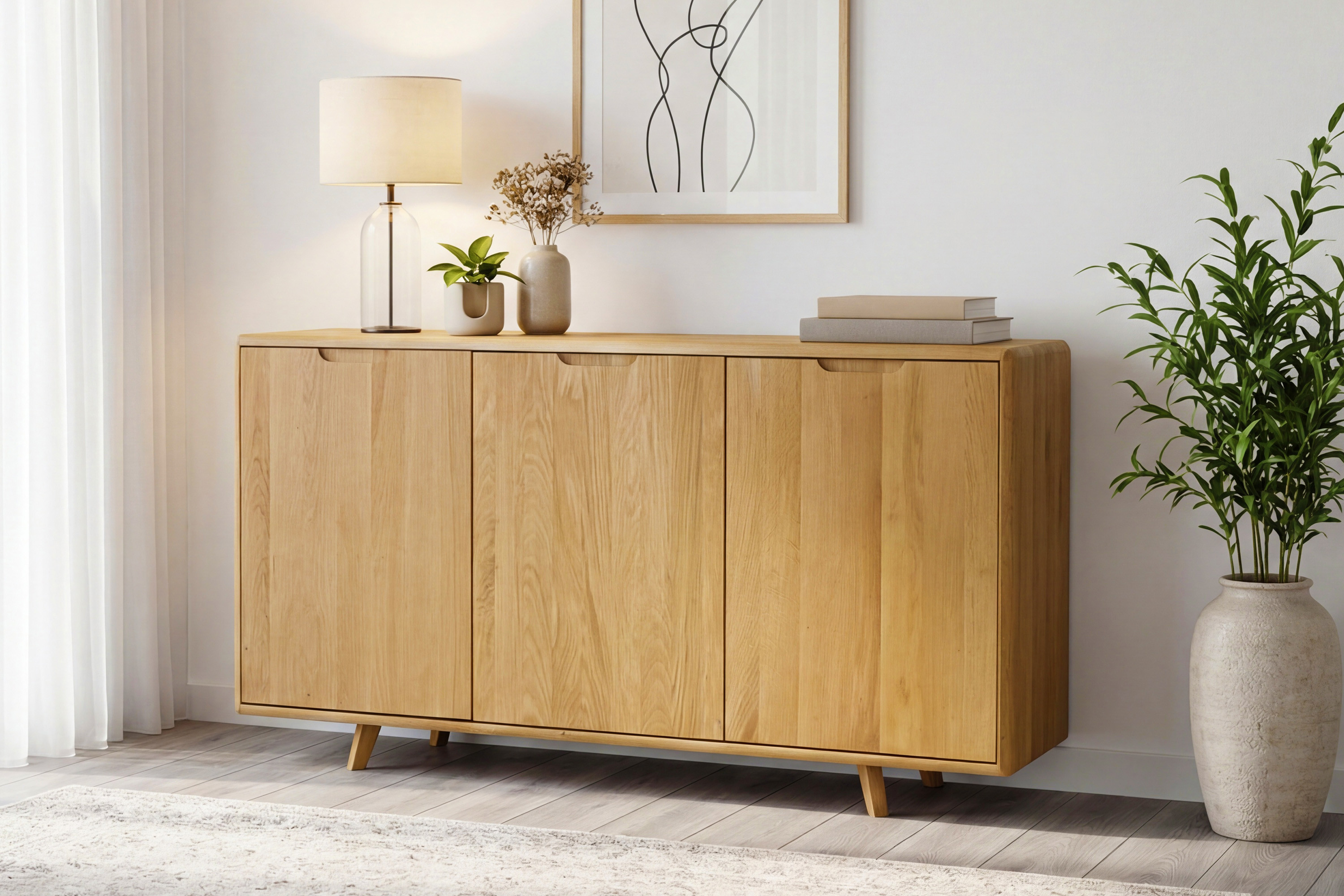 Eichen-Kommode mit Türen, Farbe natüriche Eiche, Kollektion Bratislava