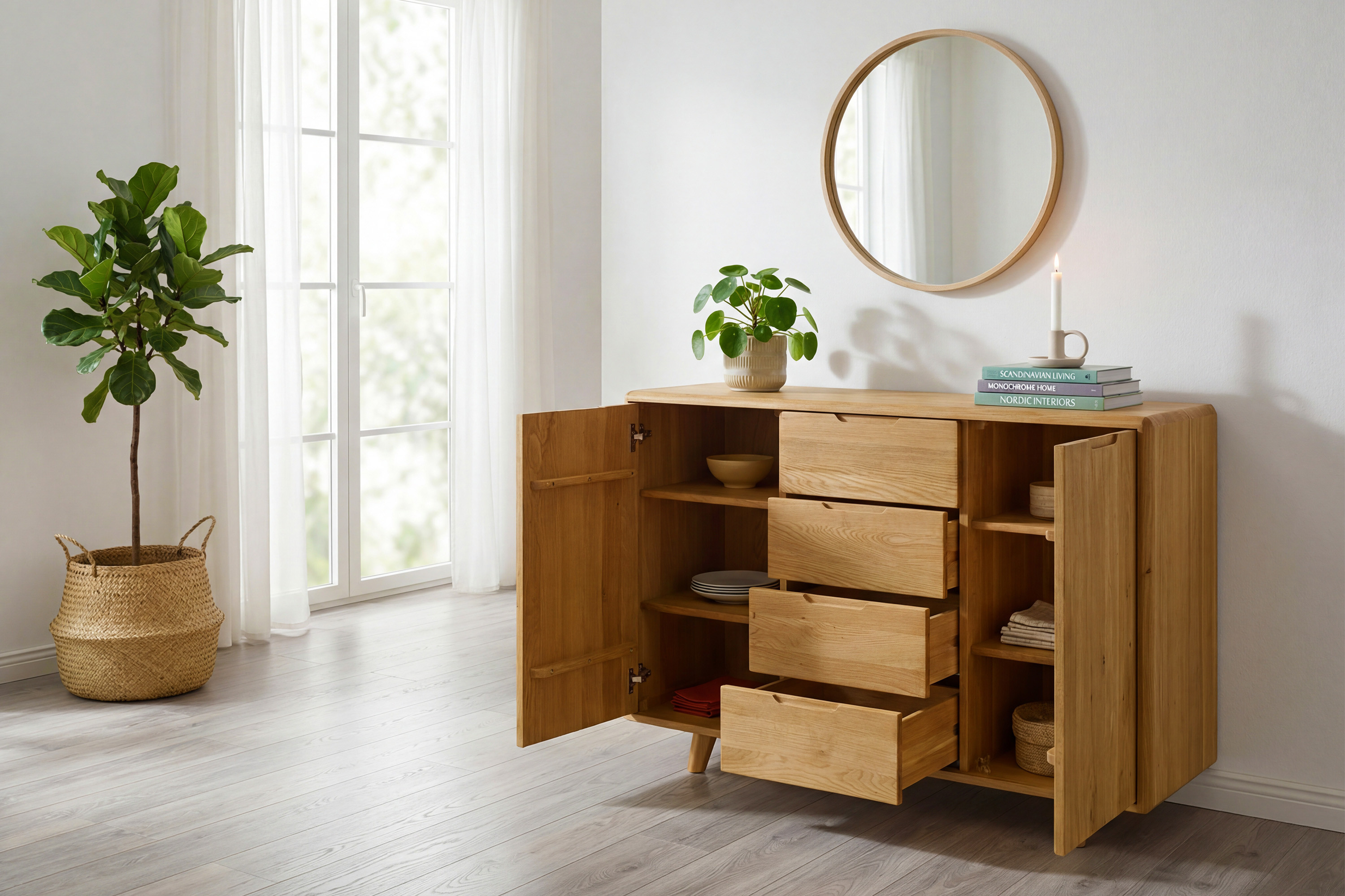 eichenkommode bratislava - eiche natur