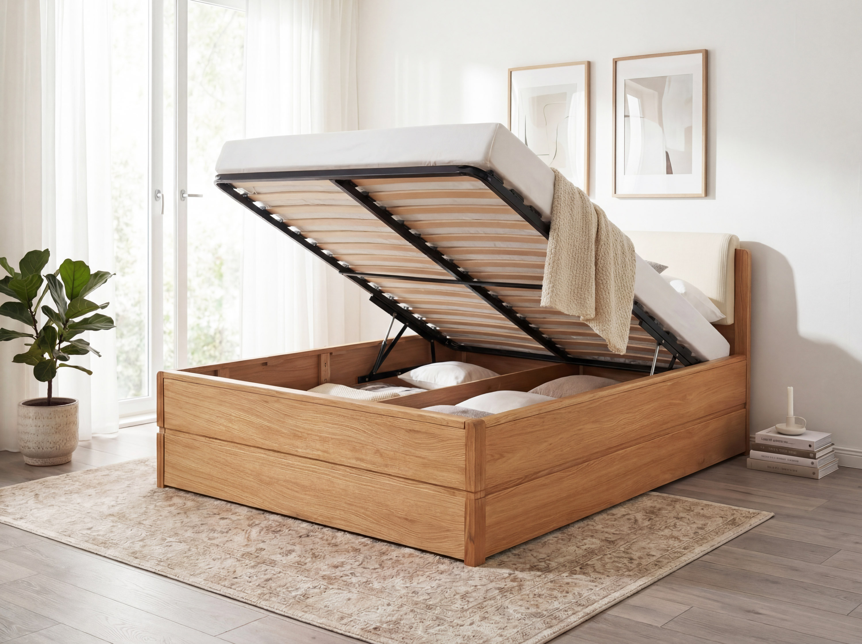 Masívna dubová posteľ Helsinki 160x200 – rozmery postele