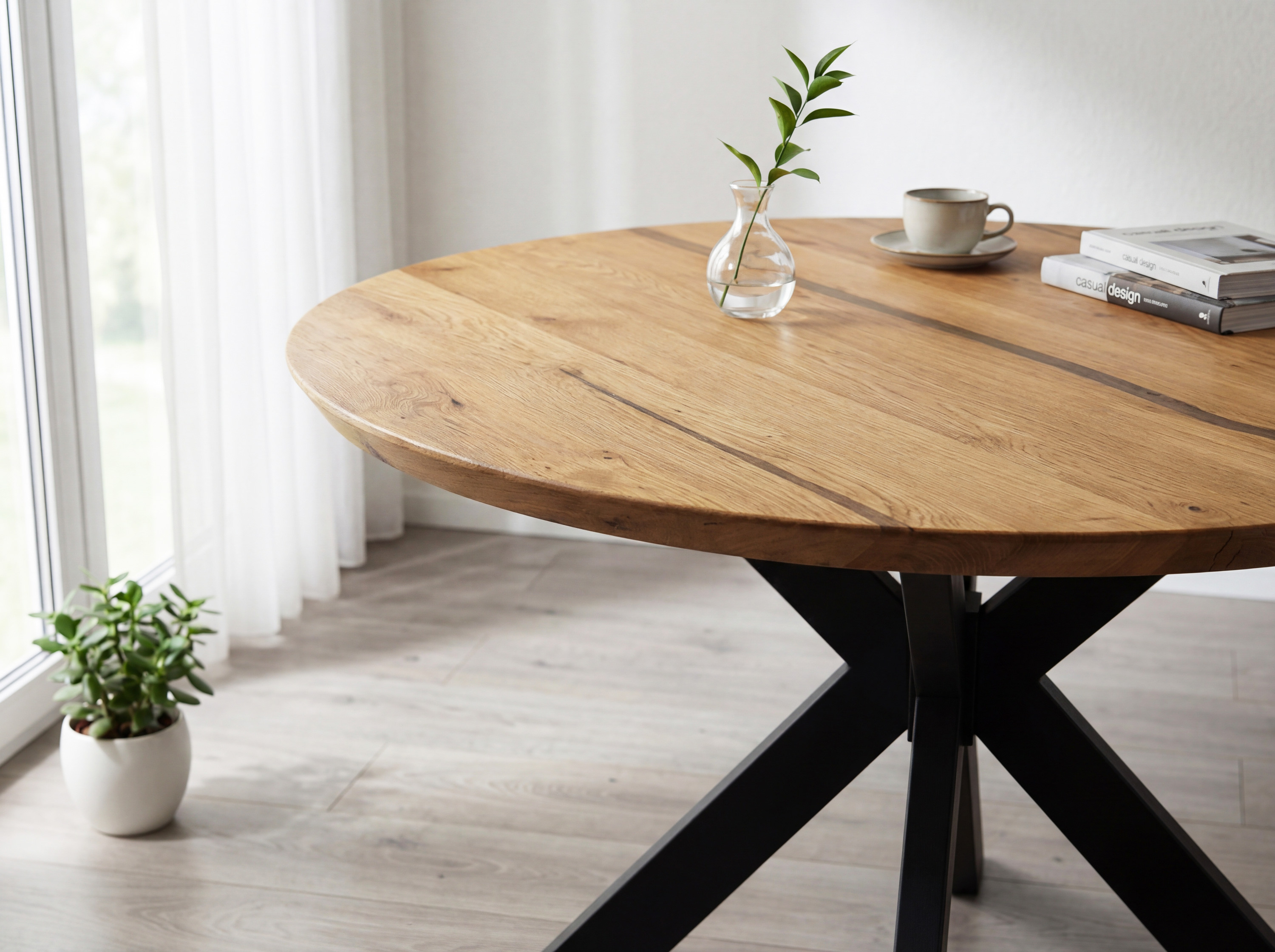 Simon asztal epoxi tölgy