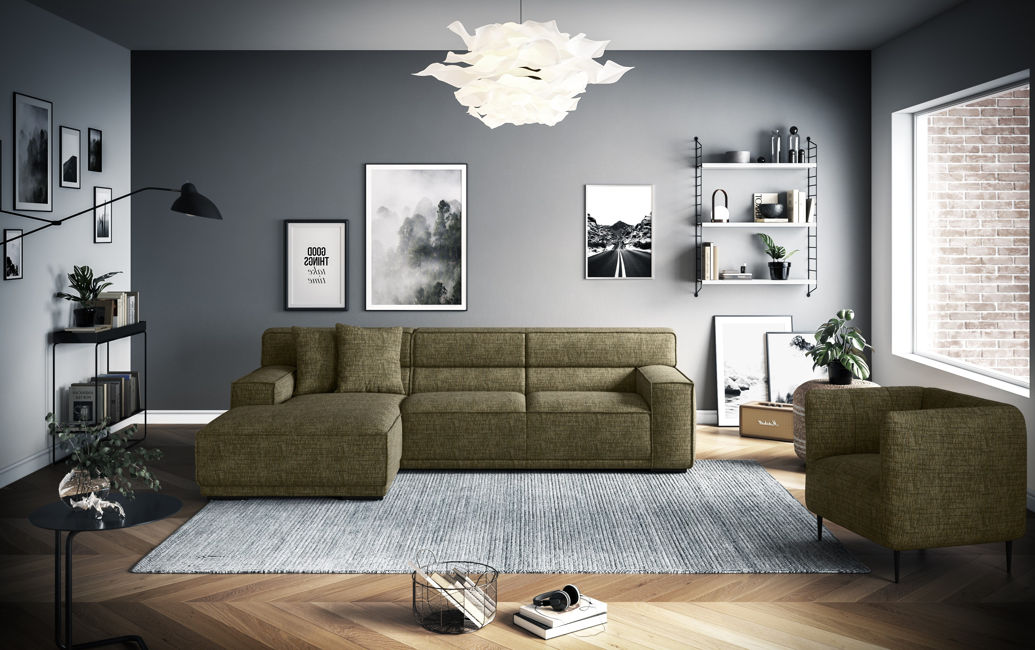 Ecksofa KUBO 3-REC