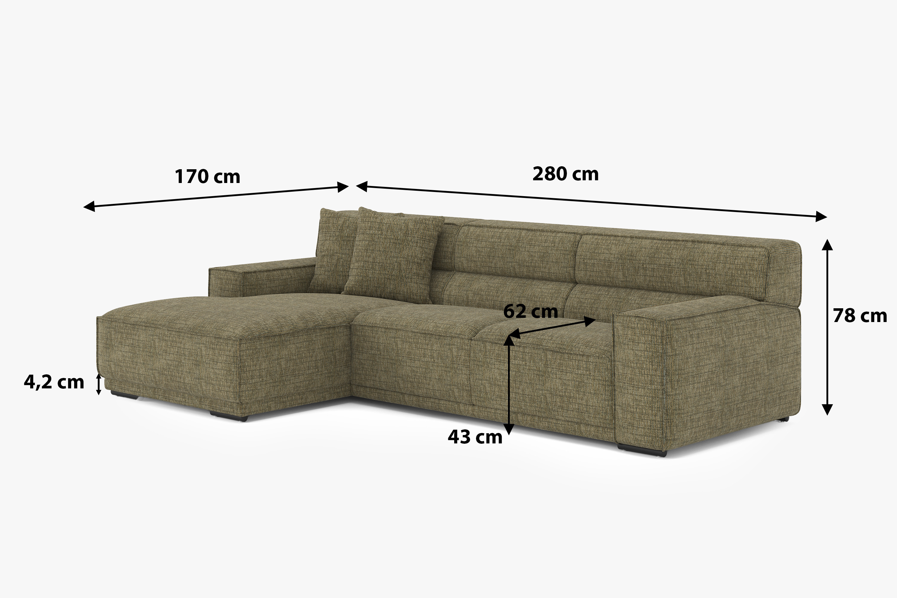 Ecksofa KUBO im Interieur