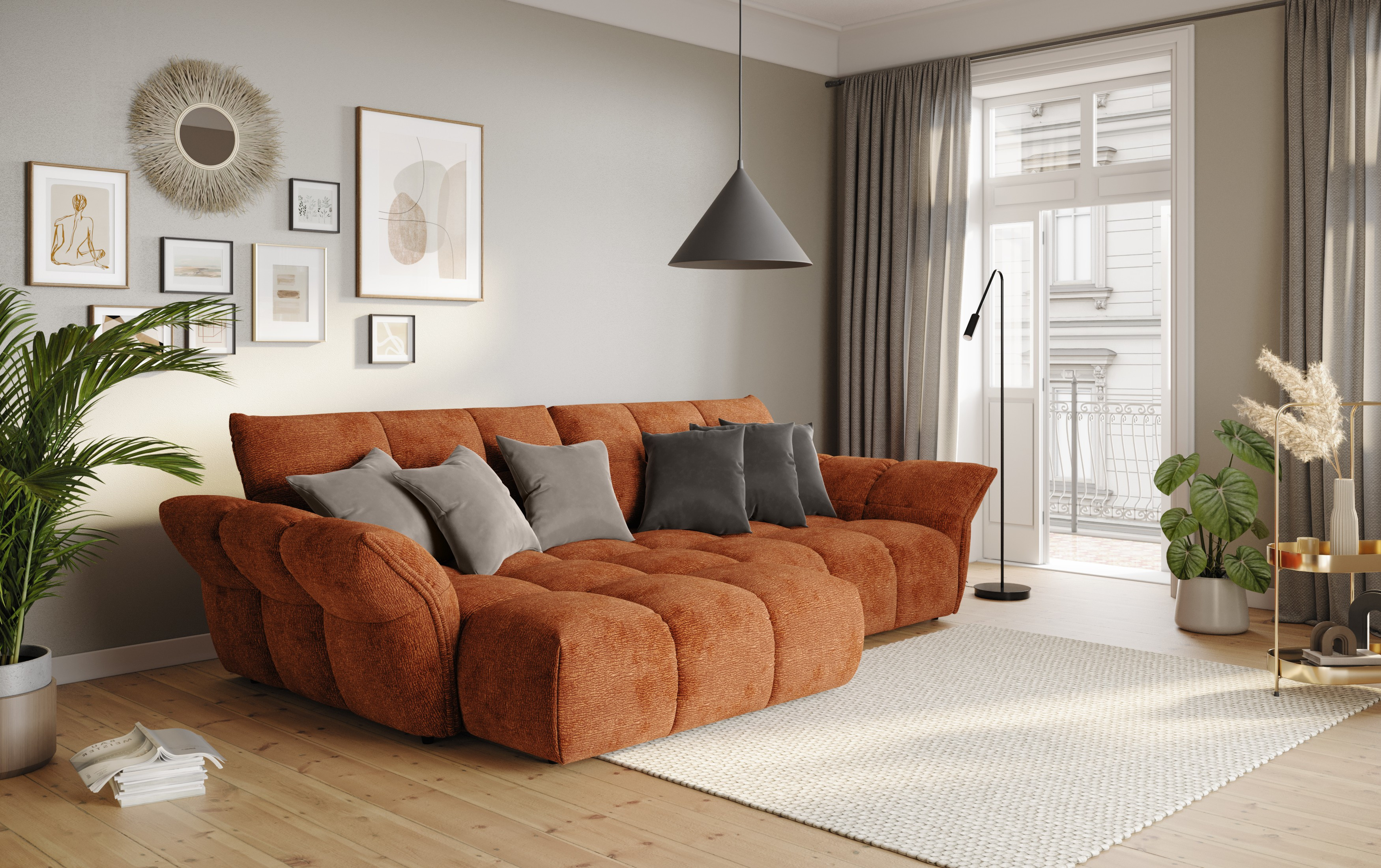 Modern ülőgarnitúra Tino sarokkanapé képe