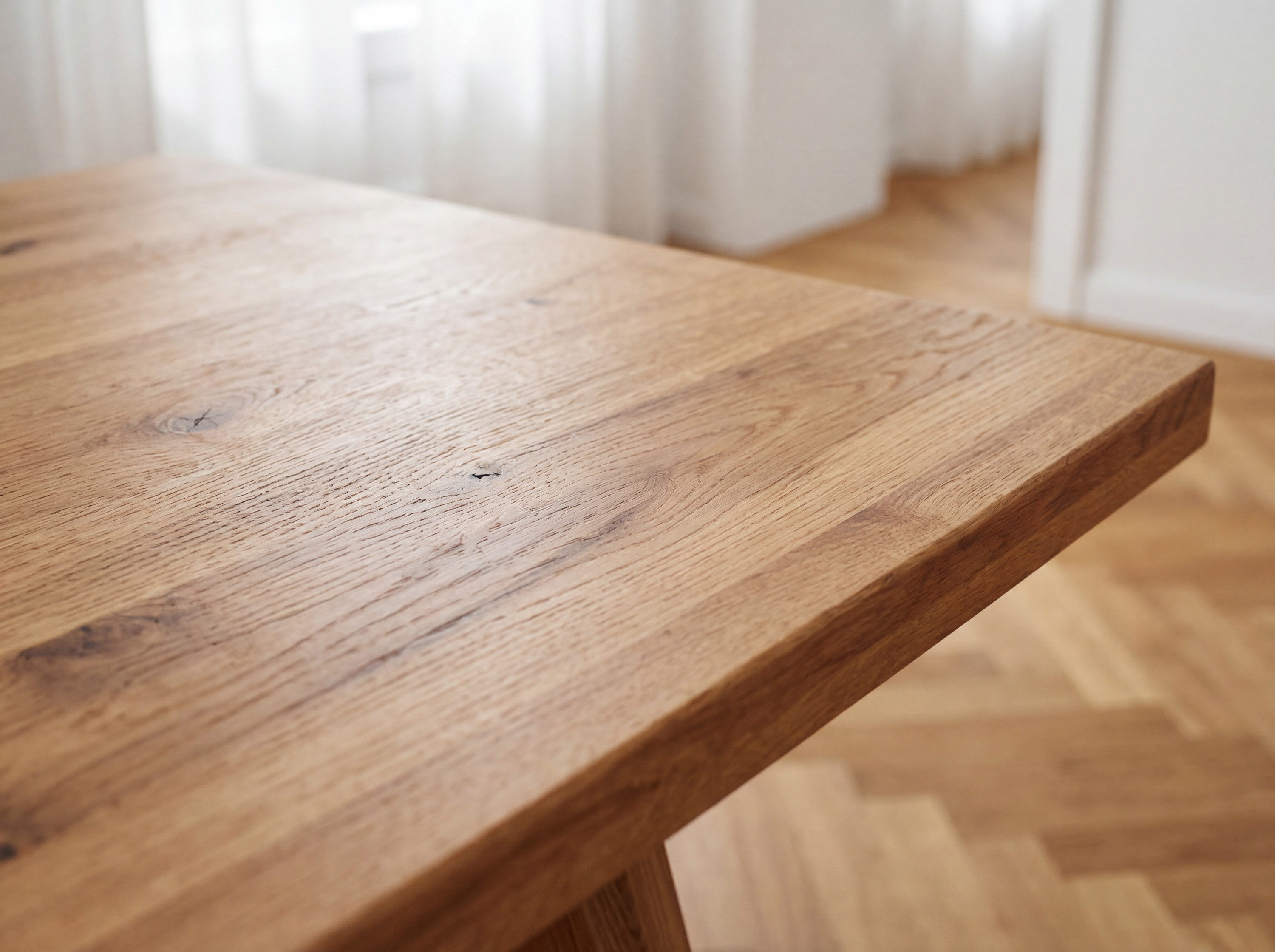 Masívny dubový stôl Gamburg 220 x 100 cm – rozmery