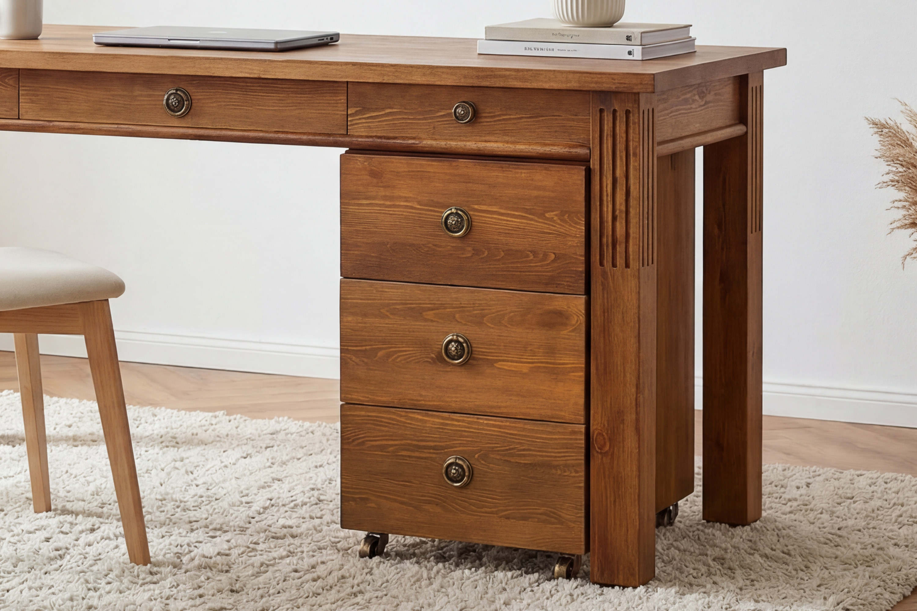 Komoda s troma zásuvkami k PC stolu Prestige na kolieskach