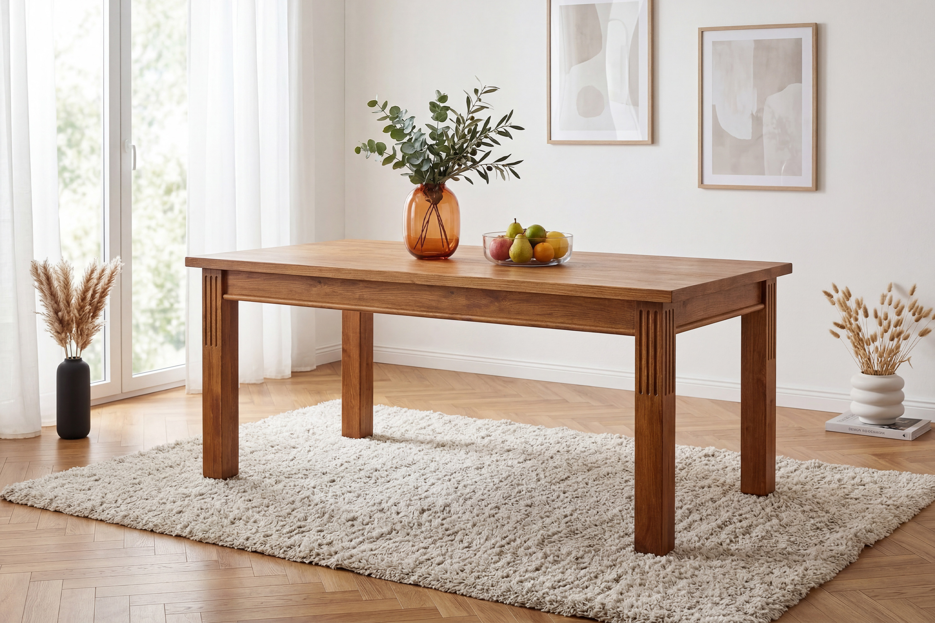 Prestige étkezőasztal 140 x 80 cm tömör fenyőből