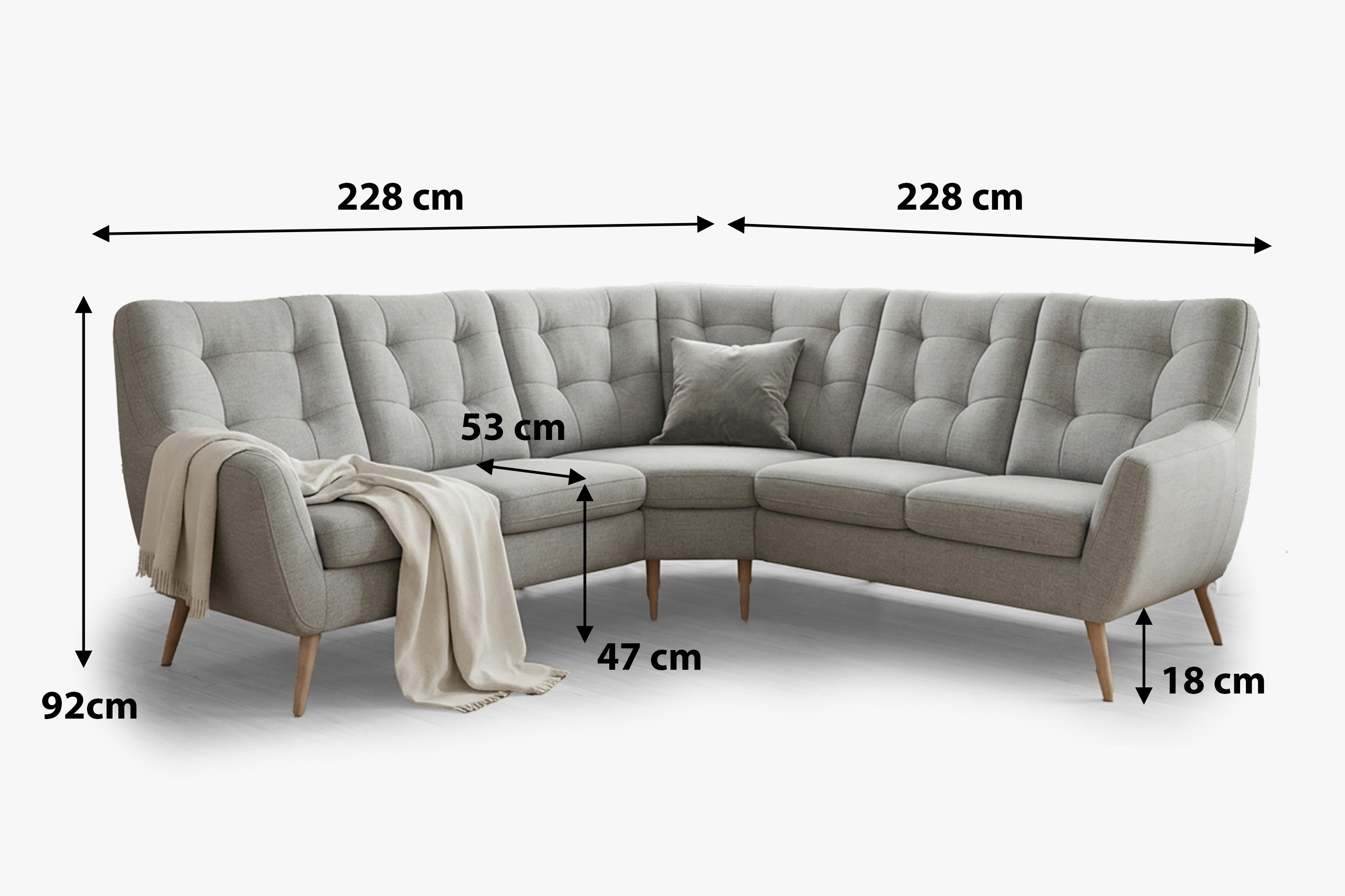 Rohová sedačka Scandi v interiéri