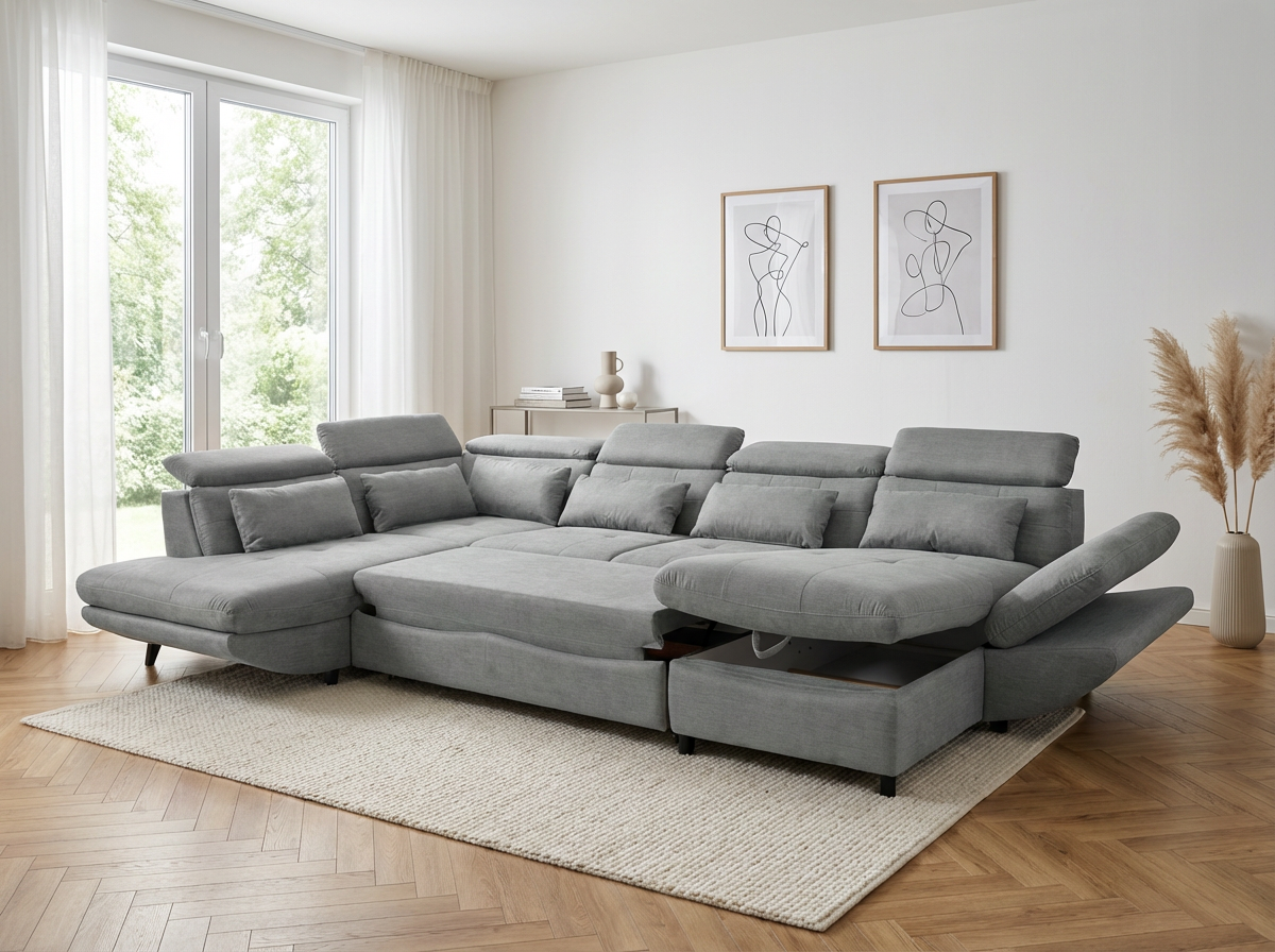 Modern kárpitozott kanapé a nappaliba