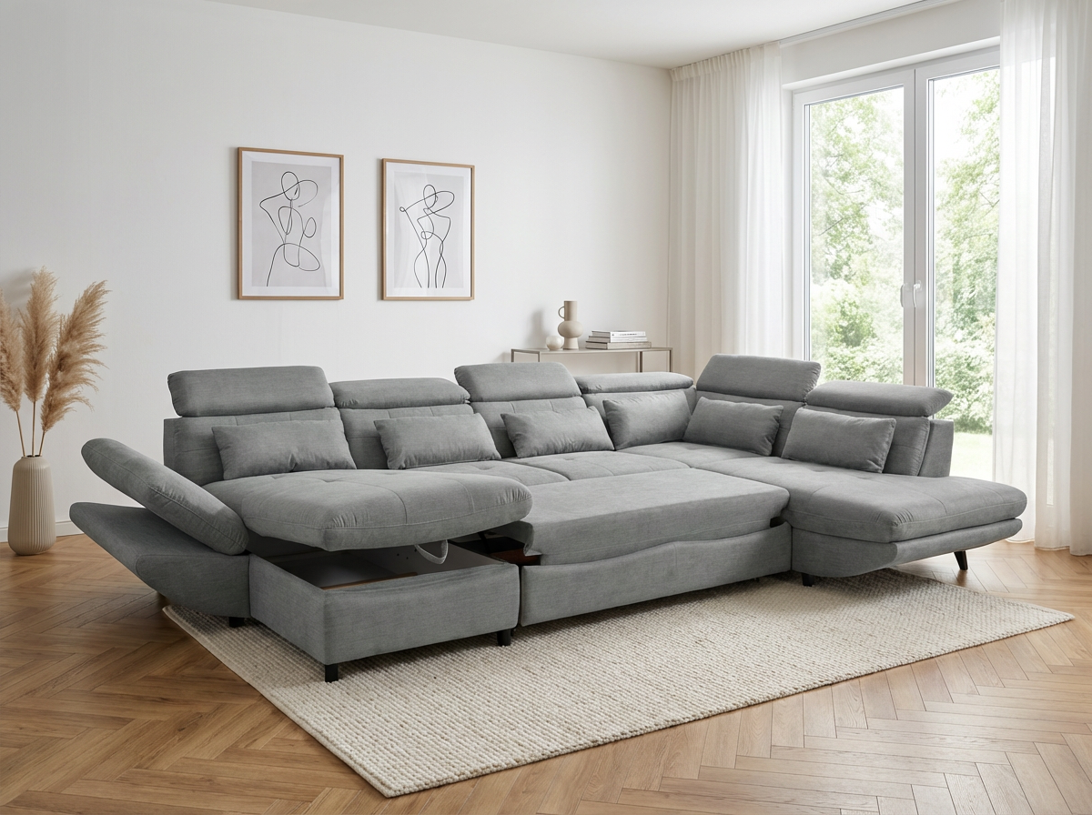 Modern kárpitozott kanapé nappaliba