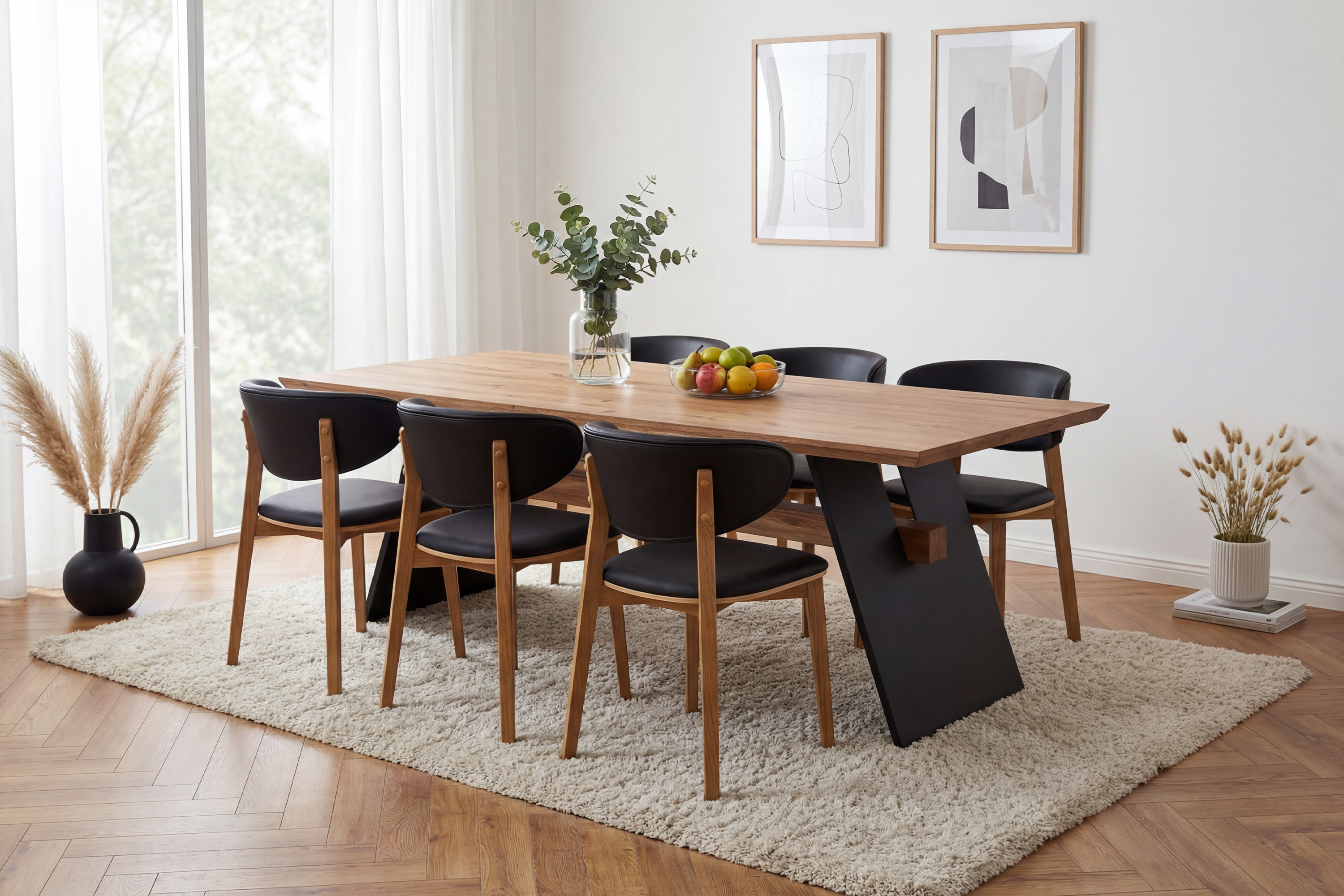 Rozmery jedálenskej stoličky Saška – výška 80 cm, šírka 46 cm, hĺbka 48 cm