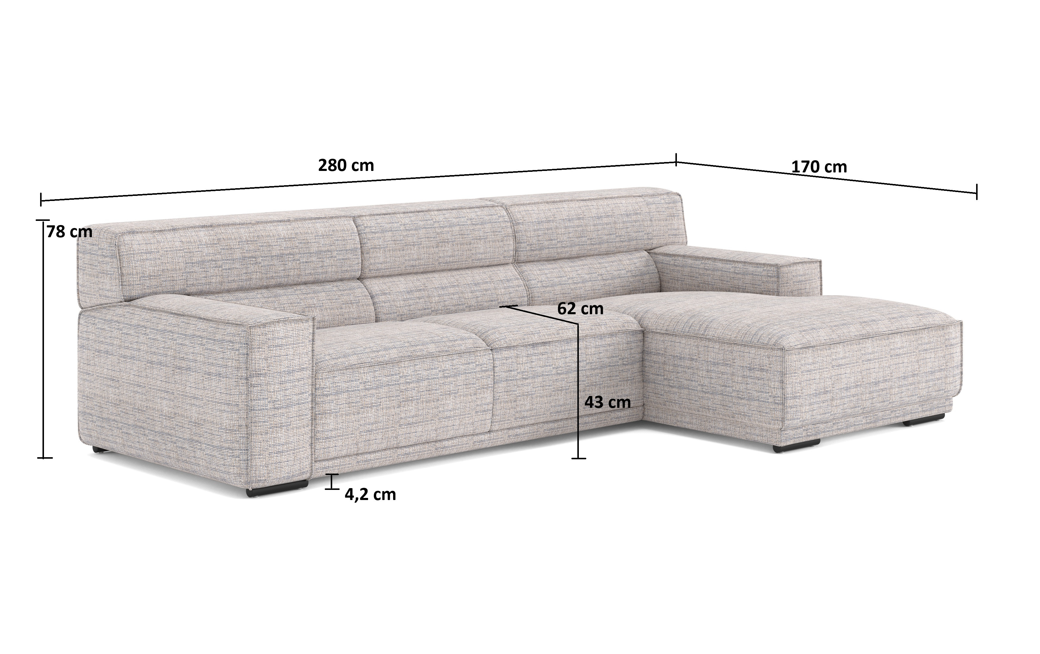 KUBO sarokkanapé belső térben